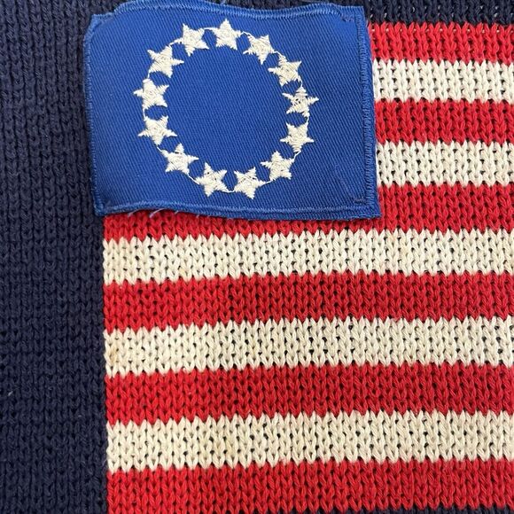 Sweater Loft Womens Patriotic Sweater Small Vintage America Forever Made In USA - Picture 8 of 11